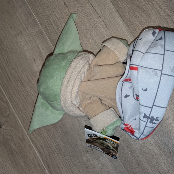 NWT The Child 2021 Star Wars Plush Baby Yoda Grogu in Hover Pram - Picture 3 of 5